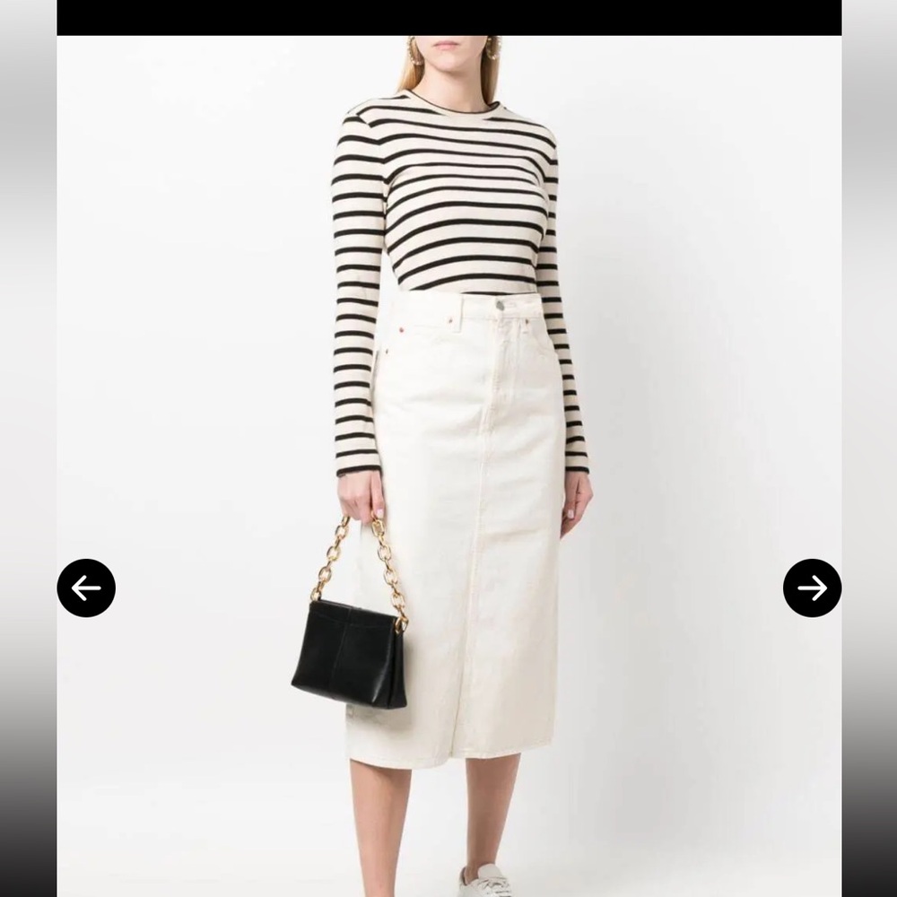 LEVIS white Midi Skirt 25
